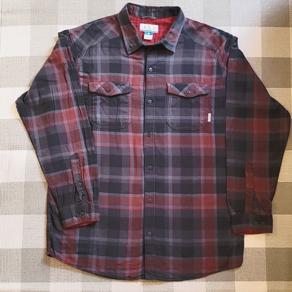 Columbia Other - Columbia Blue and Red Plaid Button Down Cotton Shirt Size XL